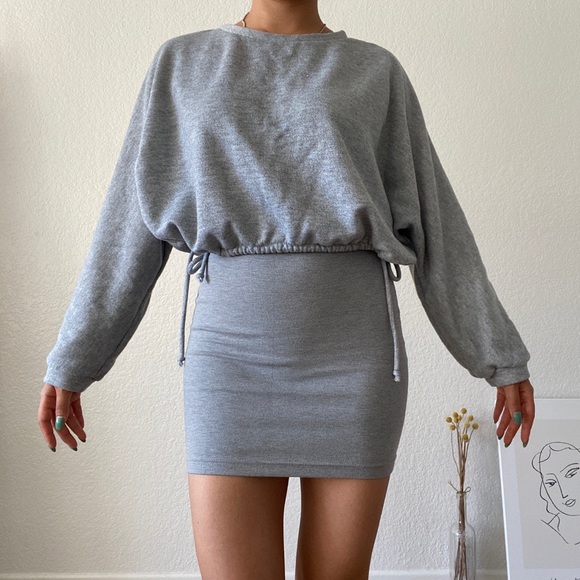 Sadie & Sage Tops - Grey color french terry crew neck sweatshirts